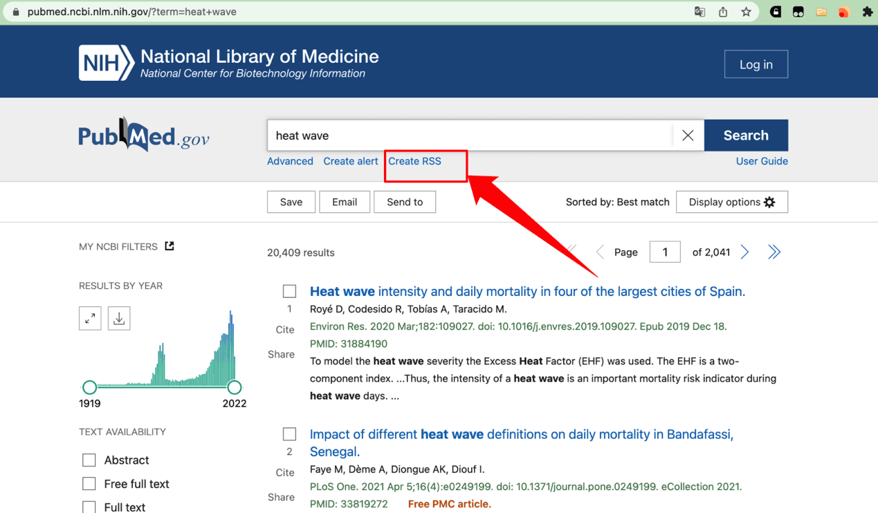 PubMed订阅